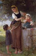 Emile Munier May I Have One Too USA oil painting artist